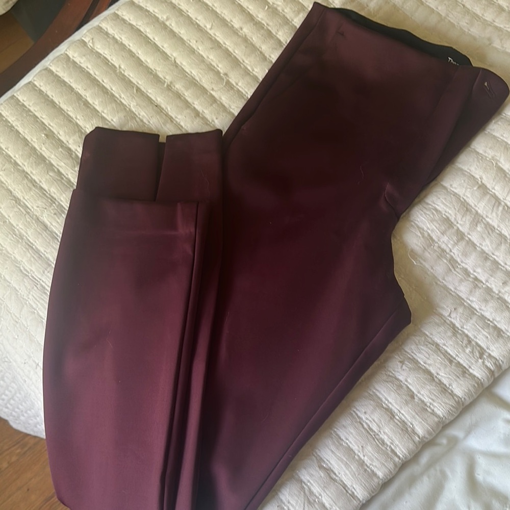 Theory Deep Burgundy Women's Trousers